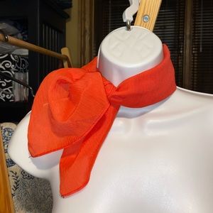 5 for $25! Orange scarf